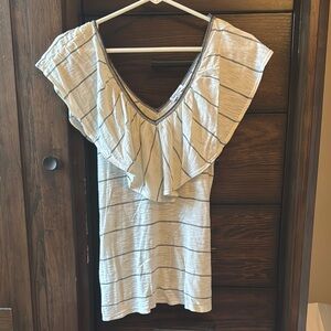 Splendid Ruffle V-Neck Top